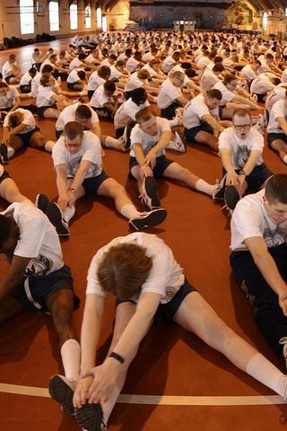 Stretching Exercise, Chicago, Illinois (USA) 